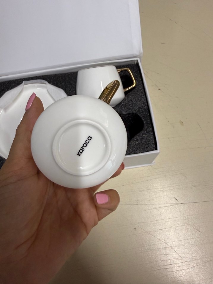 Karaca Saturn 2 Kişilik Beyaz Espresso Fincan Seti 1 - Görsel 5