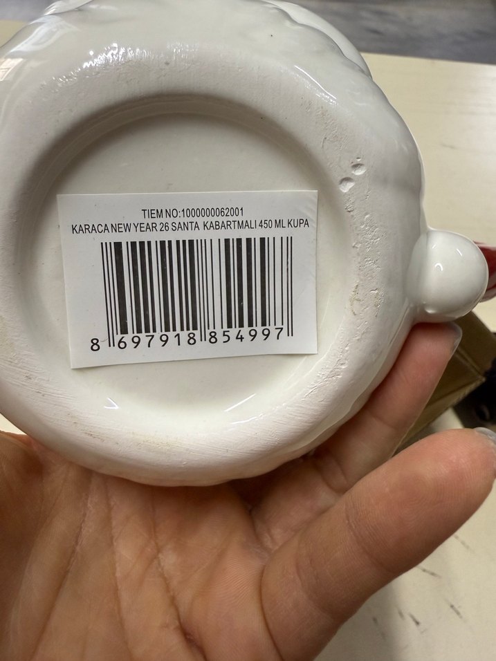 Karaca Pastel Kırmızı Noel Baba Kupa - Görsel 2