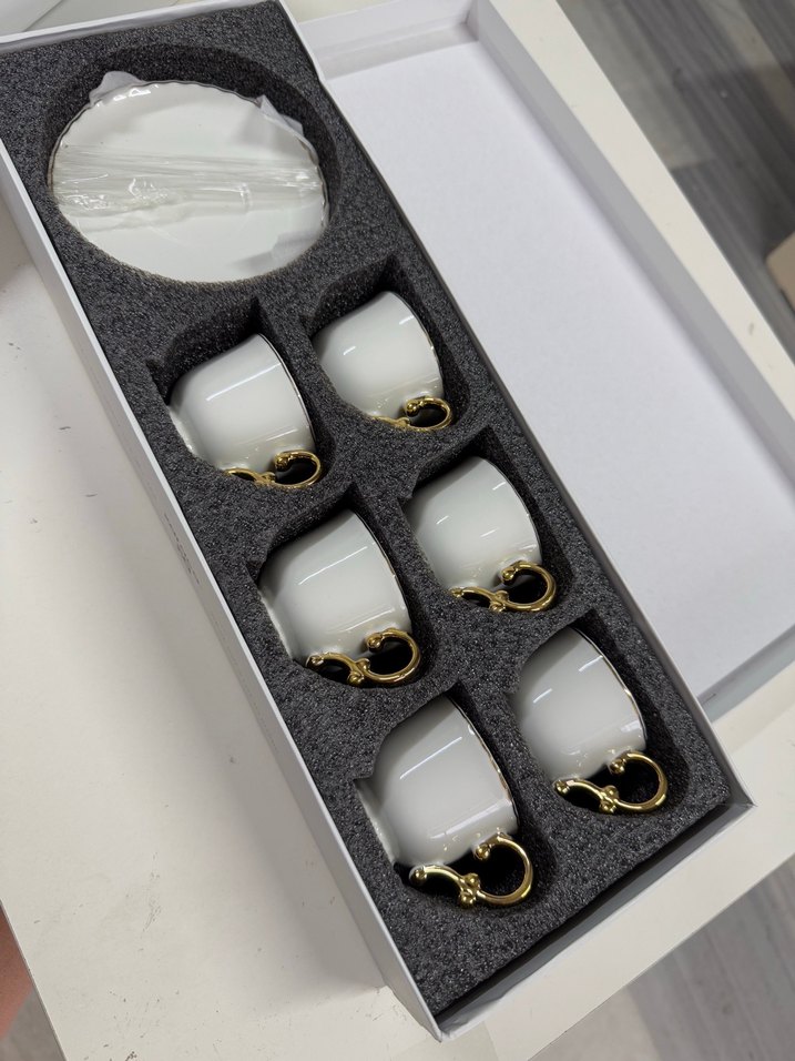 Karaca Elegant 6'lı Beyaz Fincan Seti 4 - Görsel 2