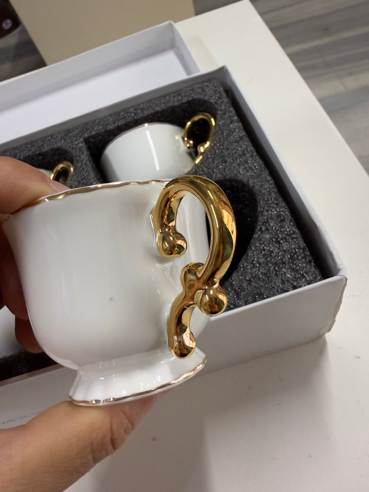 Karaca Elegant 6'lı Beyaz Fincan Seti 4 - Görsel 4