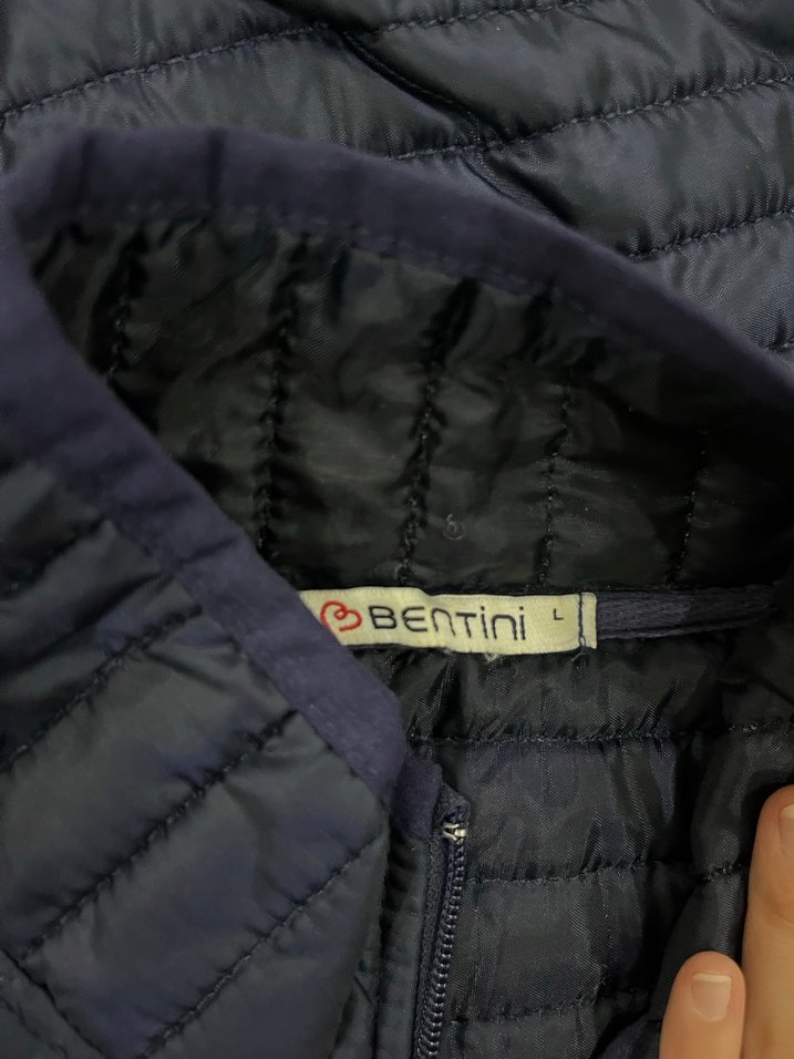 Kadın Lacivert Uzun Şişme Yelek - Görsel 2