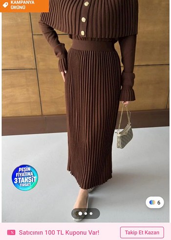 elbise panço triko takım - Görsel 3