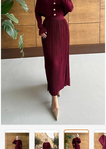 triko elbise panço takım - Görsel 2