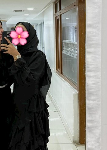 siyah tesettür abiye - Görsel 3