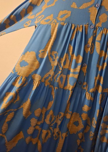 viskon kumaş elbise - Görsel 3