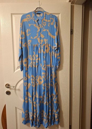 viskon kumaş elbise - Görsel 2