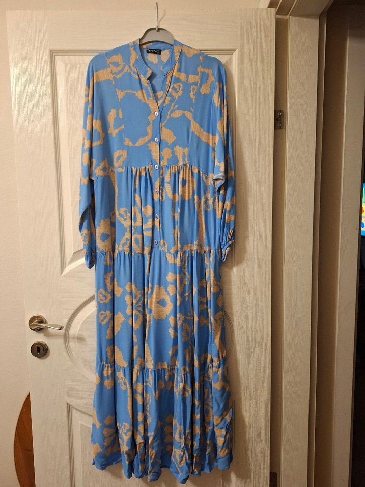 viskon kumaş elbise - Görsel 2