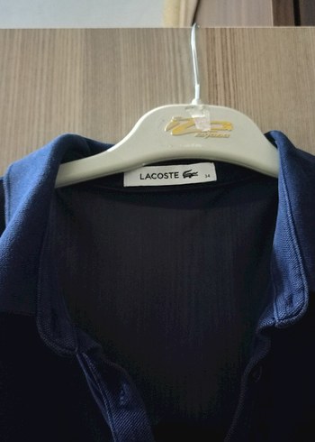 Lacoste Kadın Mavi Gömlek Elbise