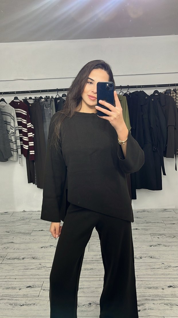 ASİMETRİK KESİM TRİKO TAKIM - Görsel 3