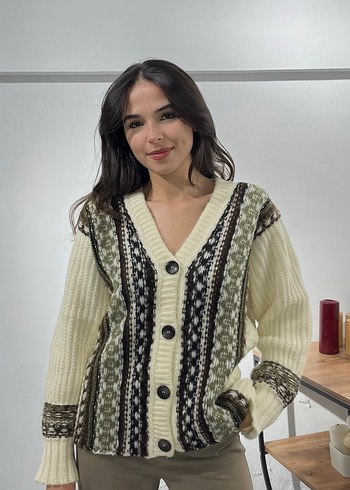 KALIN DOKULU DESENLİ HIRKA - Görsel 2