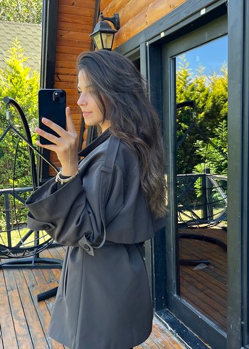 Yeni sezon kısa trençkot - Görsel 4