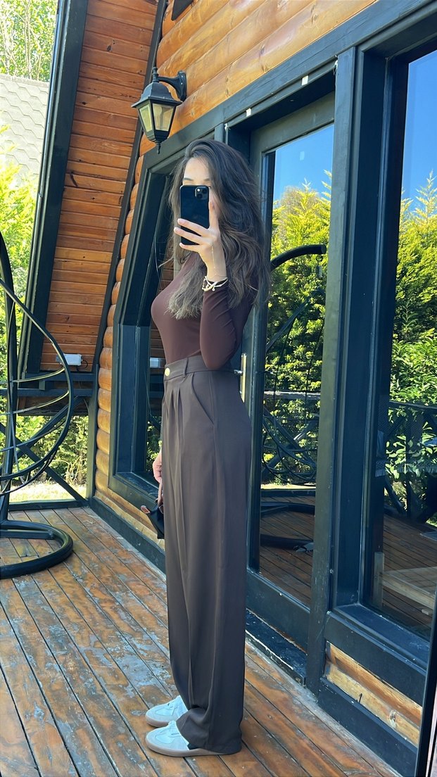 Acı kahverengi Palazzo - Görsel 2