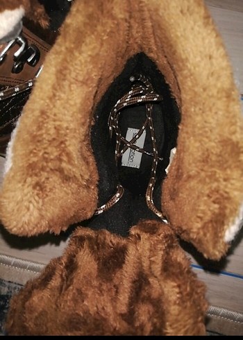 Kahverengi Kürklü Süet Kadın Bot - Görsel 4