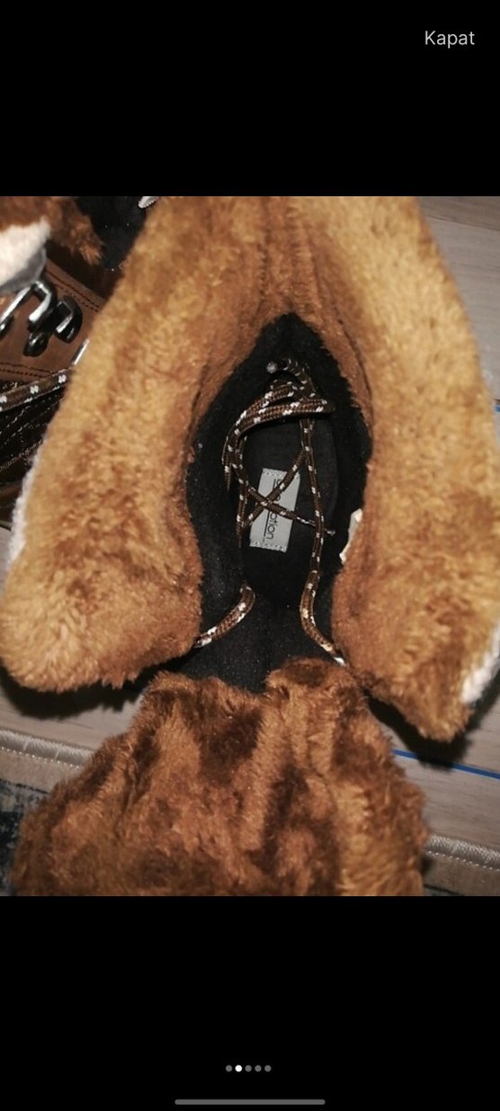 Kahverengi Kürklü Süet Kadın Bot - Görsel 4