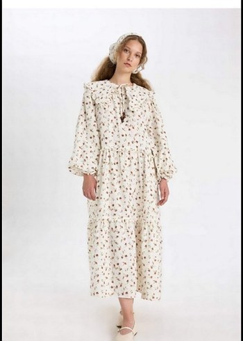 manuka çicekli elbise - Görsel 2