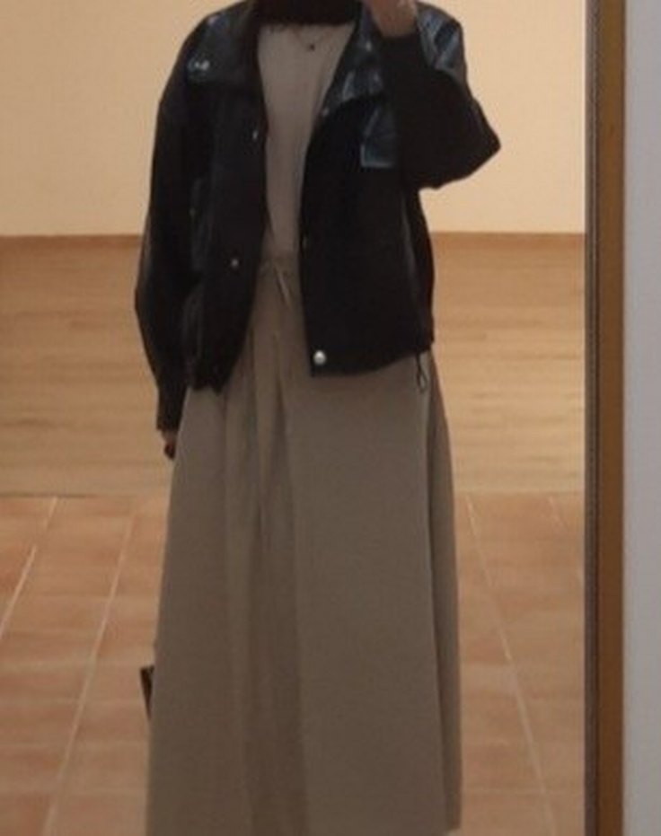 siyah deri ceket - Görsel 3