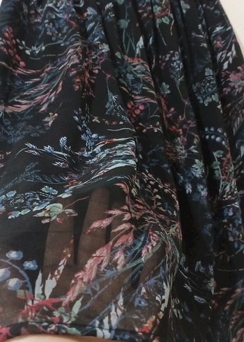 Kadın Çok Renkli Midi Bohem Salaş Etek yazlık Çiçekli efil efil - Görsel 2