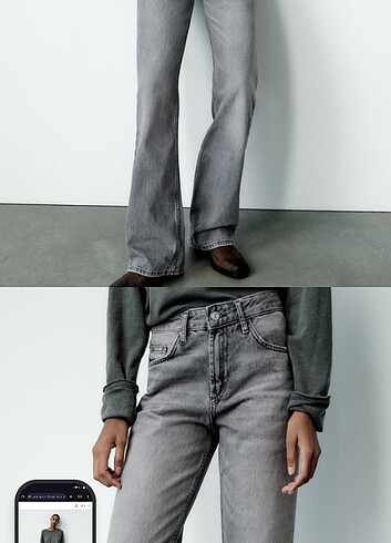 38 Beden gri Renk Zara pantolon