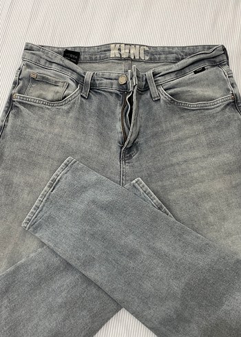 Gri Regular Fit Erkek Denim Pantolon - Görsel 3