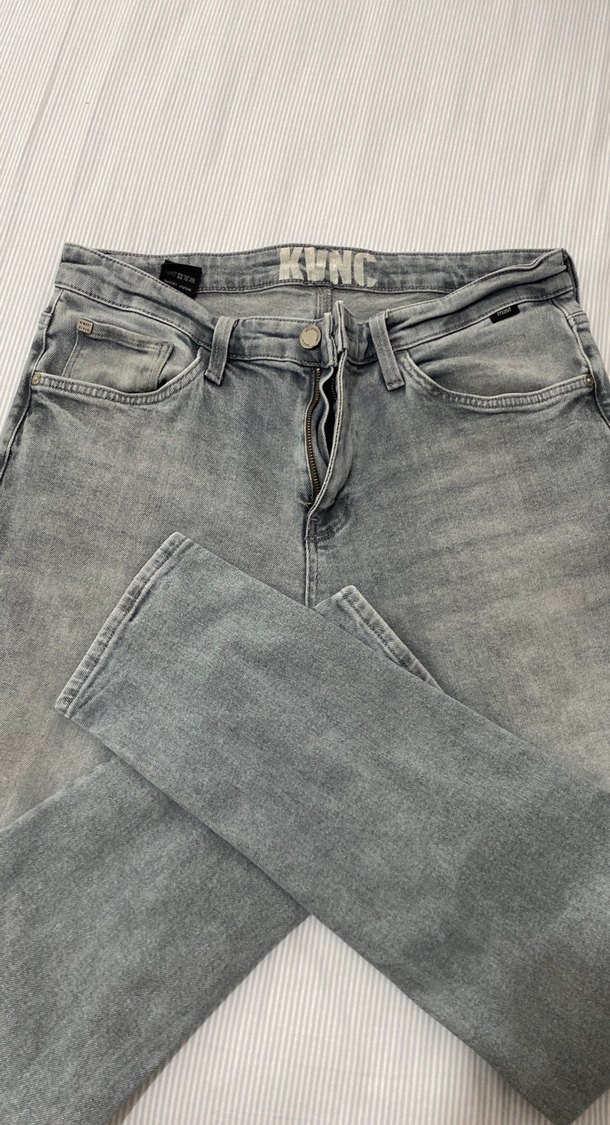 Gri Regular Fit Erkek Denim Pantolon - Görsel 3