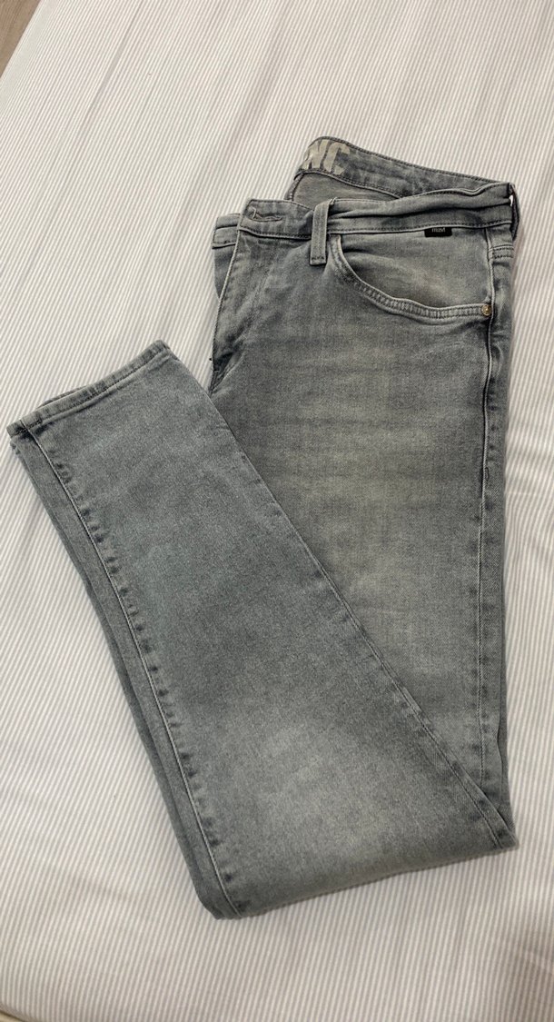 Gri Regular Fit Erkek Denim Pantolon - Görsel 2