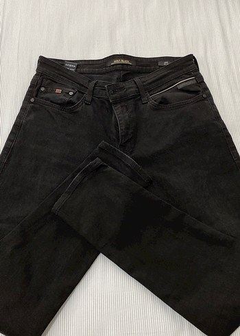 Siyah Regular Fit Denim Erkek Kot Pantolon - Görsel 4