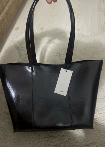 Mango Bordo Deri Kadın Çanta - Görsel 2