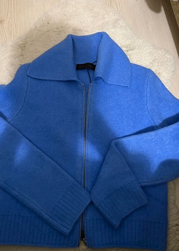 Zara Mavi Kadın Uzun Kollu Hırka - Görsel 2