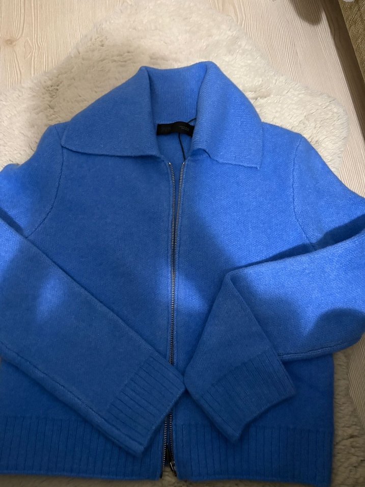 Zara Mavi Kadın Uzun Kollu Hırka - Görsel 2