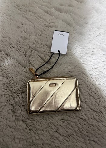 Mango Altın Renk Fermuarlı Deri Cüzdan - Görsel 2