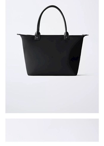 Zara Siyah Kadın Çanta Fiyonk Detaylı - Görsel 5