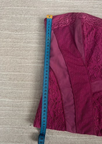 BEBE Straplez Üst Vintage - Görsel 6