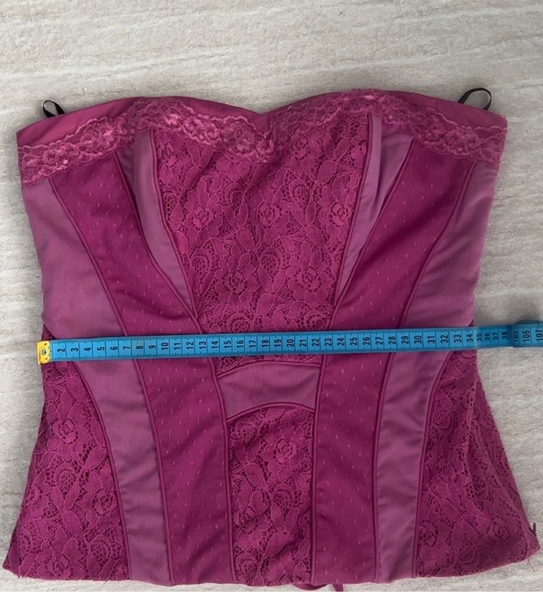 BEBE Straplez Üst Vintage - Görsel 5