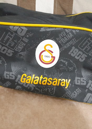 Galatasaray Gri Spor Çantası Velcro Kapamalı