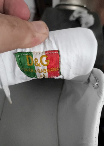 D&G Erkek Beyaz ayakkabı
