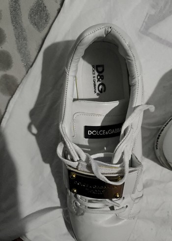 43 Beden D&G Erkek Beyaz ayakkabı