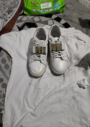 Dolce & Gabbana D&G Erkek Beyaz ayakkabı