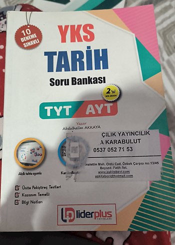 YKS Tarih Soru Bankası TYT AYT 10 Deneme