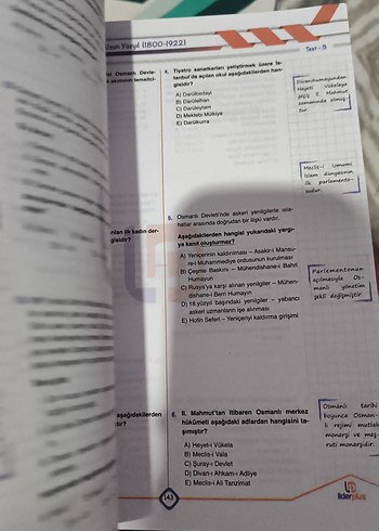  YKS Tarih Soru Bankası TYT AYT 10 Deneme