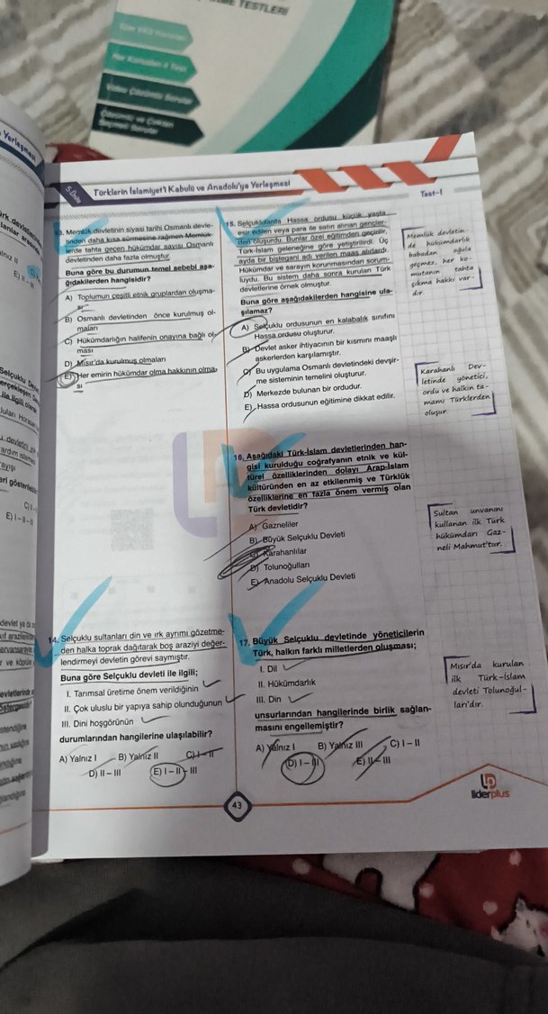 YKS Tarih Soru Bankası TYT AYT 10 Deneme - Görsel 3