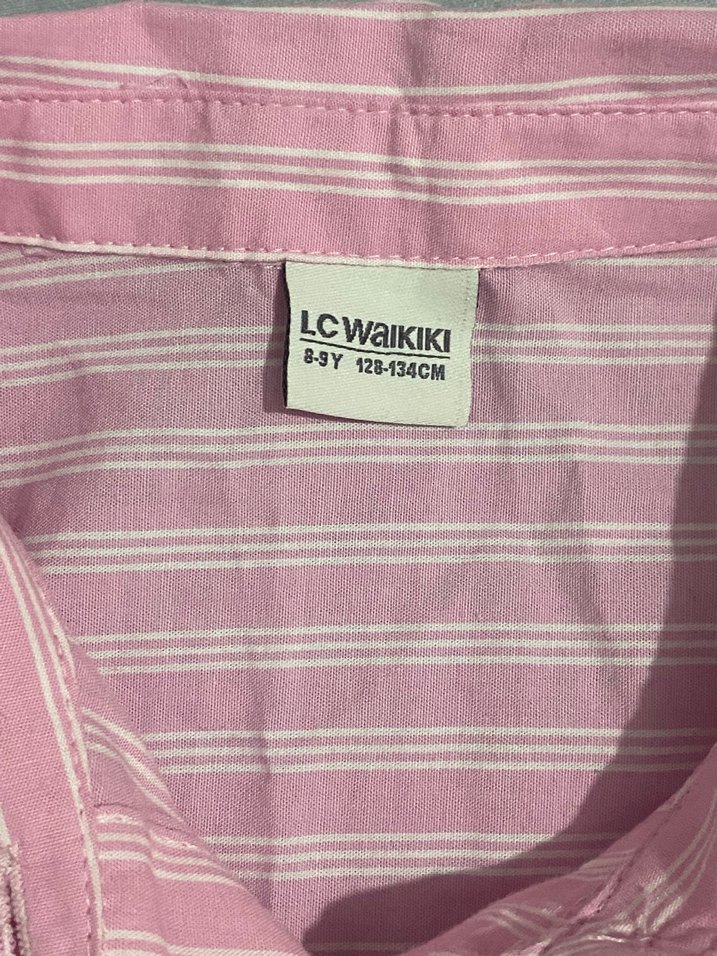 Kız çocuk pembe gömlek - Görsel 4