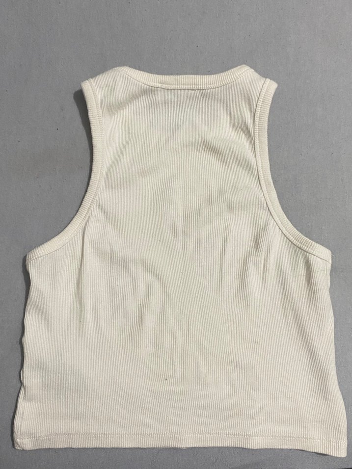 Beyaz atlet crop - Görsel 2