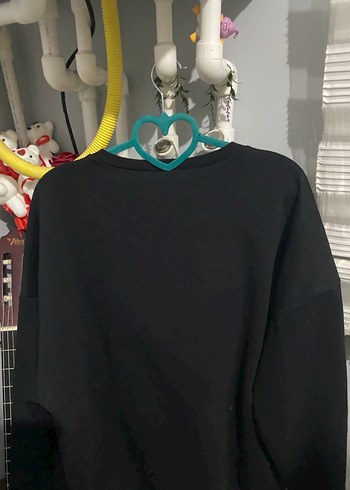 Immortal Baskılı Siyah Kadın Sweatshirt - Görsel 2