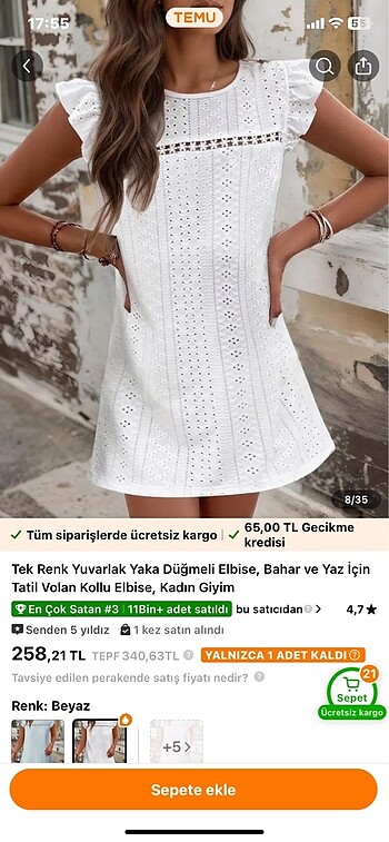 Diğer Mini elbise