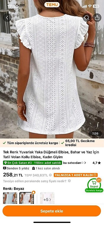 s Beden Mini elbise