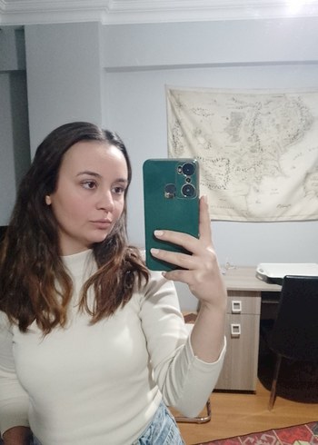 Krem Yarım Boğazlı Kazak - Görsel 2