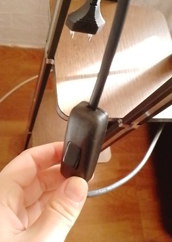 Bej ve Gri Ayaklı Lambader - Görsel 2