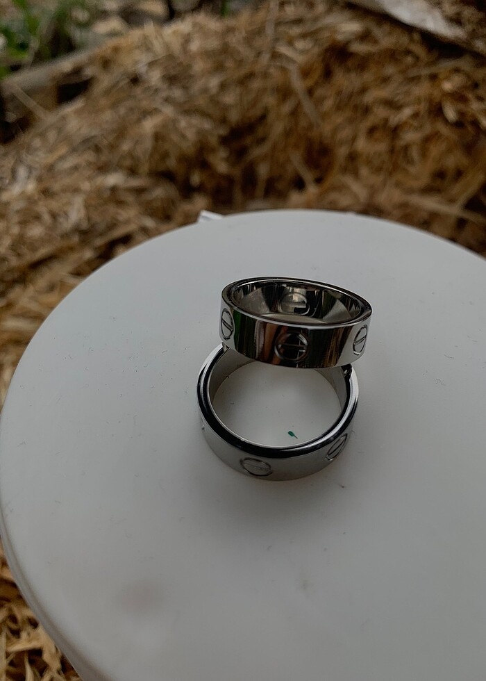 Çelik yüzük çelik bileklik - Görsel 2