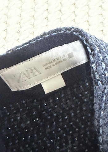 Zara Mavi Örme Mini Etek - Görsel 3