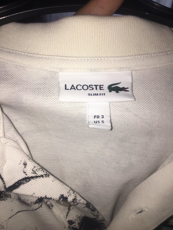 Gri Baskılı Beyaz Polo Tişört - Görsel 3